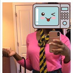 Navy Blue and Gold Tie